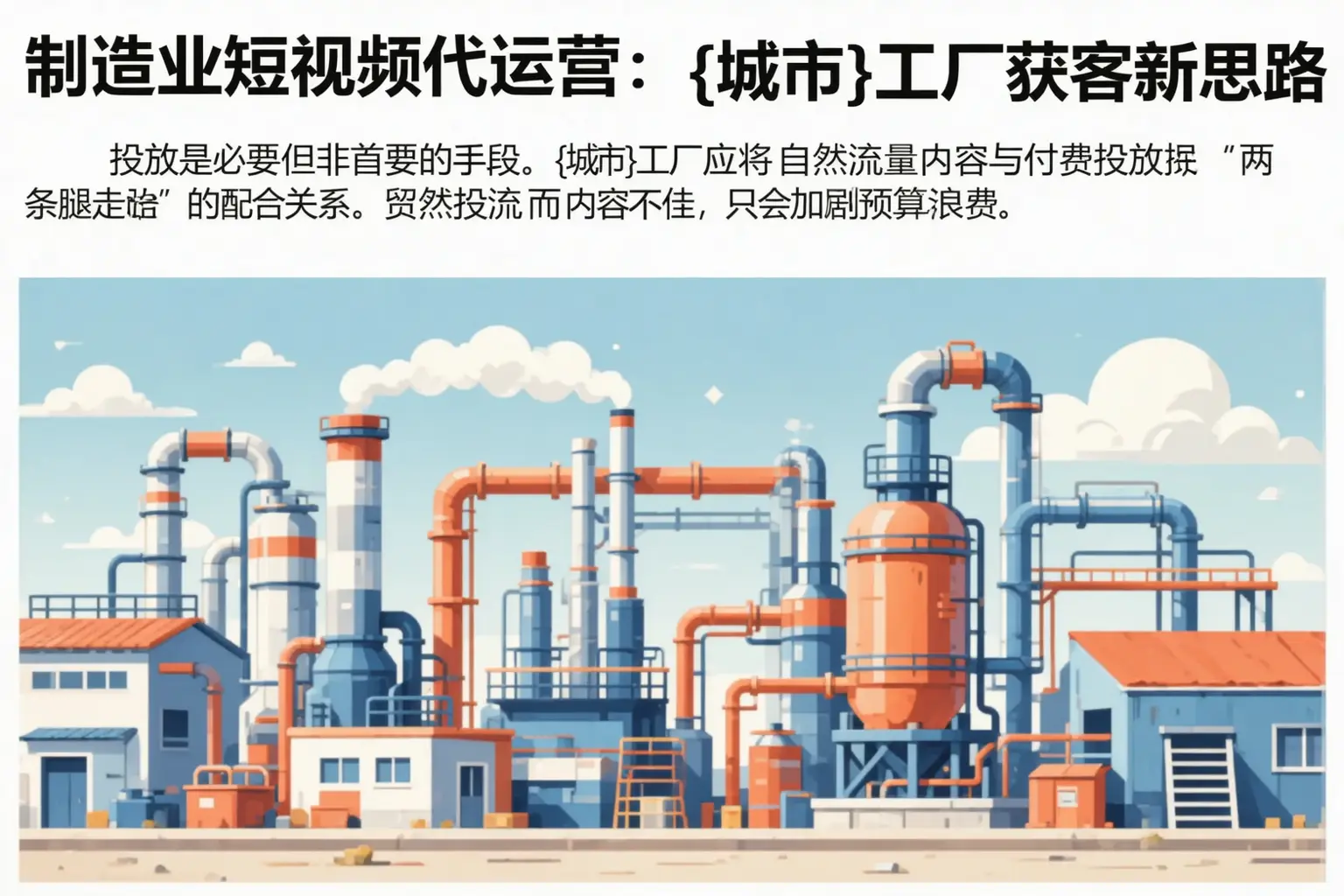 制造业短视频代运营:沁水工厂获客新思路
